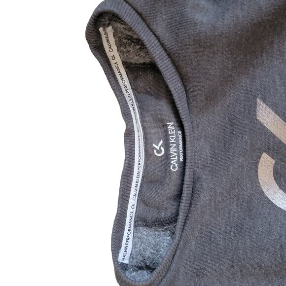 Girls Calvin Klein Performance Gray Long Sleeve Sweatshirt L 12/14 - Picture 5 of 5